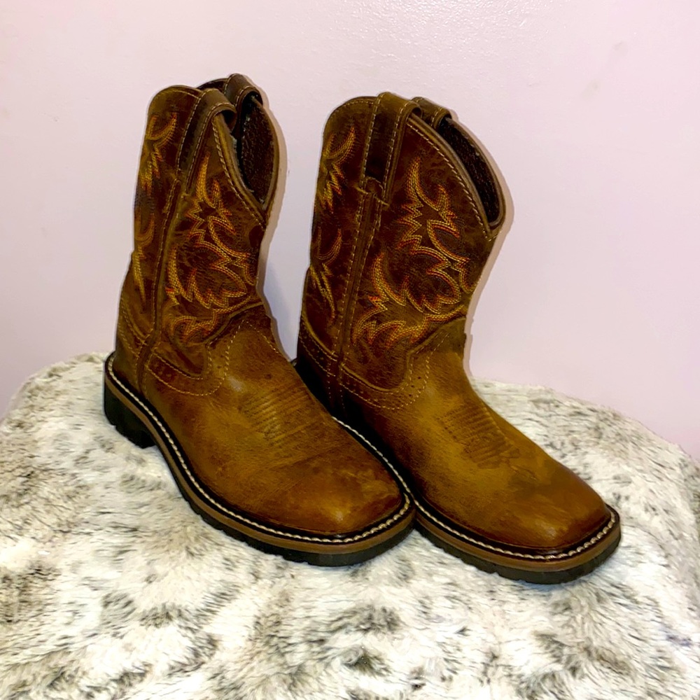 Little boys Justin boots